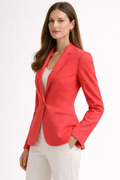 Blazer Coral de Alfaiataria Premium