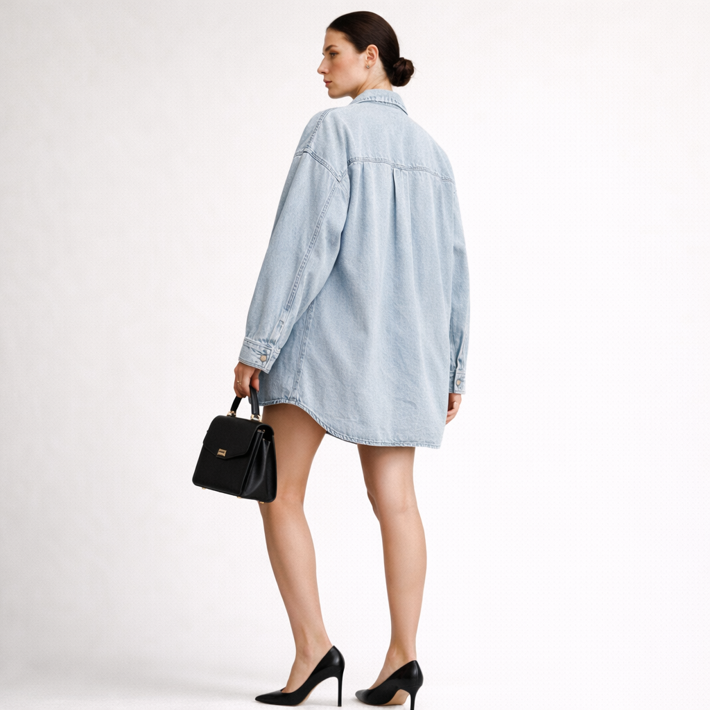 Camisa Jeans Oversized Clara