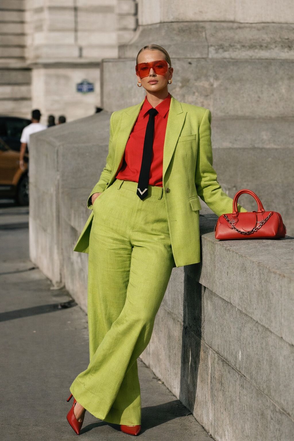 Calça de Linho Verde Alfaiataria Premium